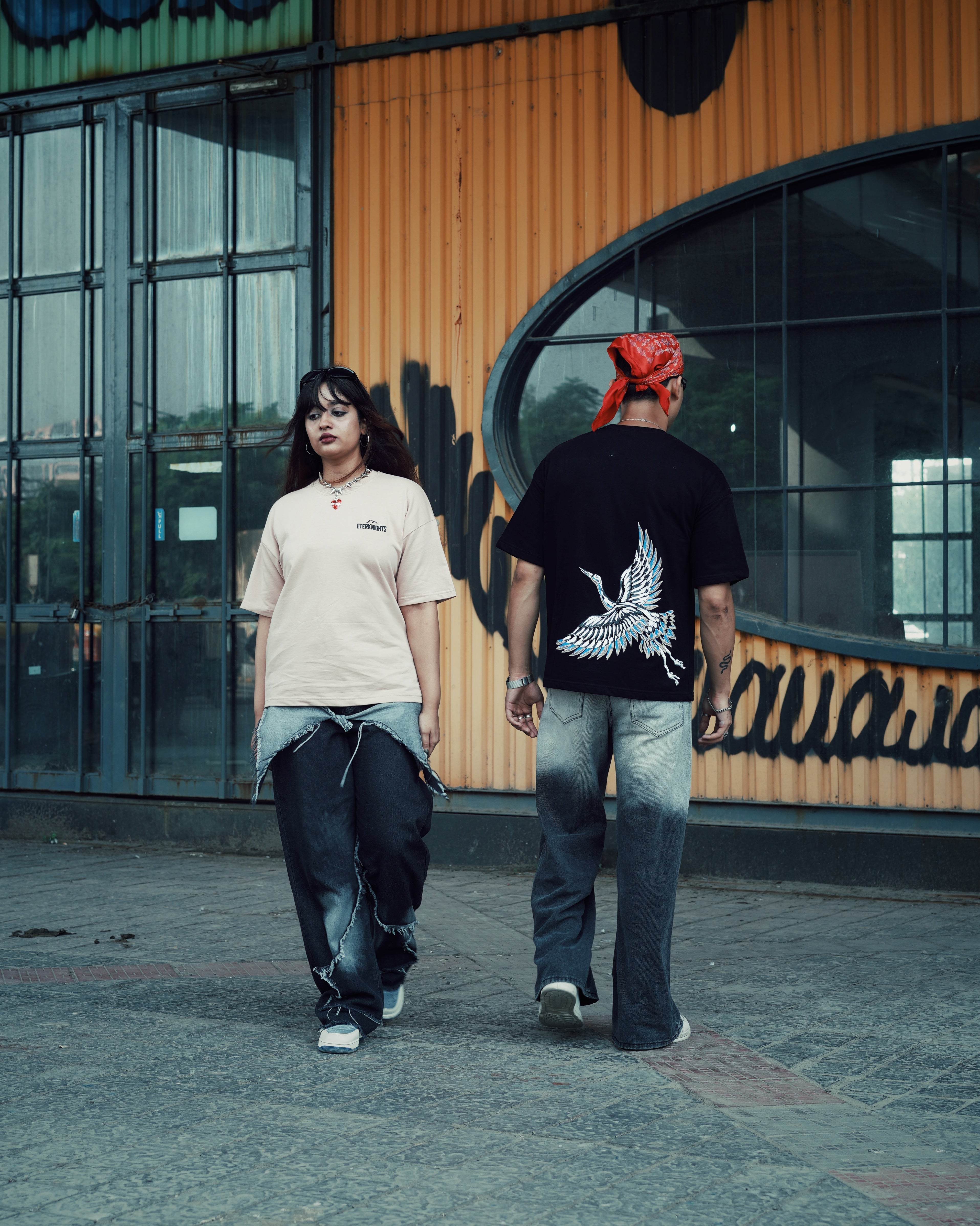 Couple – Matching Oversize Boxy Fit T-Shirts | Her Style